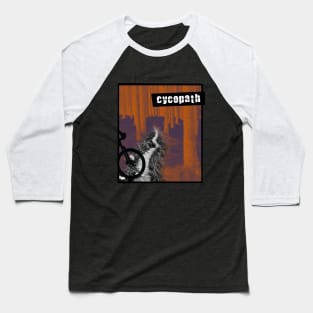 Cycopath is Singletrack - orange/purple Baseball T-Shirt